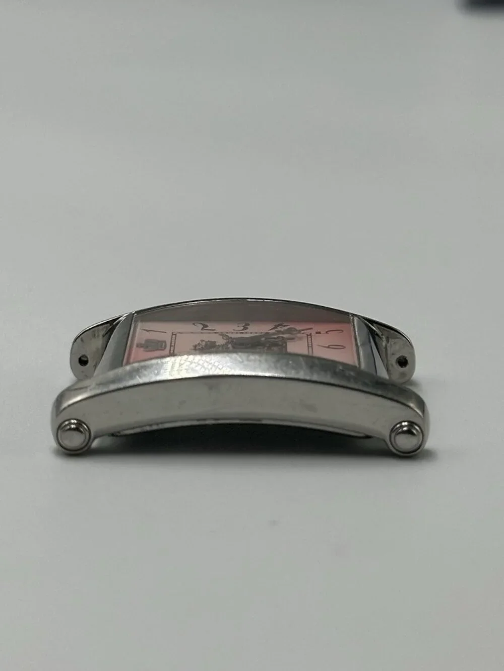 3/$30 Juicy Couture Watch Women No Band Silver Tone Pink Scottie Dog Dial